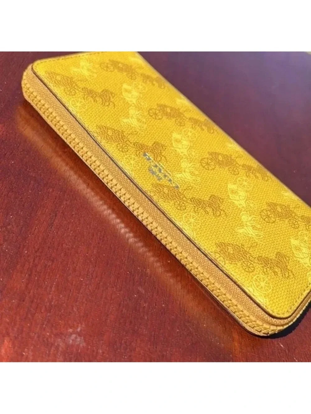 NWT Coach slim accordion wallet